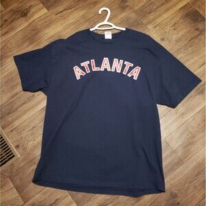 Atlanta Blue Red Men's T-shirt Sz 2XL